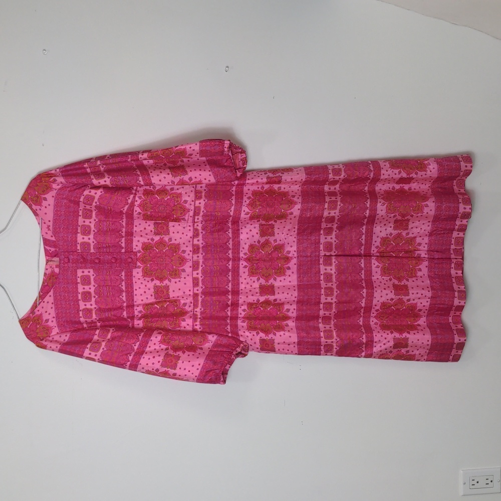 Vintage Barbie pink 100% silk tea or party dress